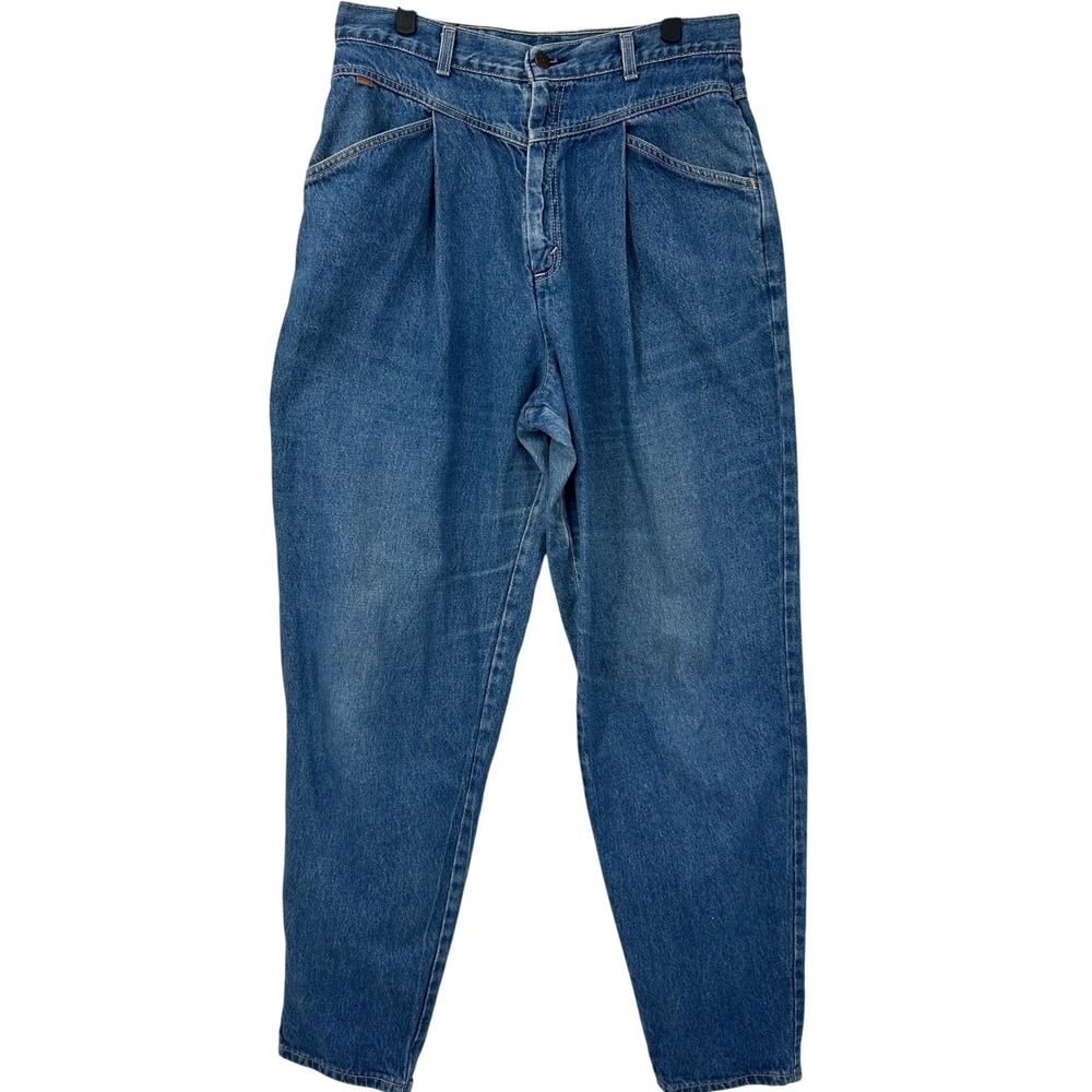 Vintage 90s Levi's Made in USA High Rise Pleated Mom Jeans Women's 16 30x31 - Picture 2 of 9